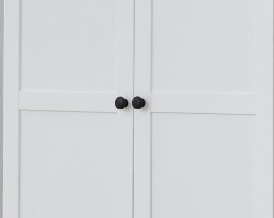 Garderobenschrank Baxter in wei Landhaus Flurgarderobe 81 x 196 cm
