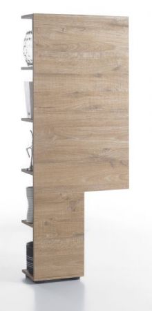 Aufsatzregal fr TV-Schrank Vicenza in Eiche hell Regal 55 x 145 cm