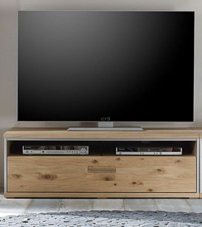TV-Lowboard Espero in Asteiche Bianco massiv geölt TV-Unterteil 124 x 41 cm
