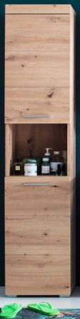 Badezimmer Hochschrank Amanda in Asteiche Badschrank 37 x 190 cm