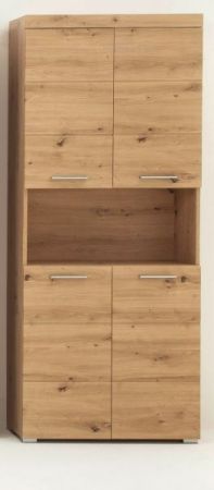 Badezimmer Hochschrank Amanda in Asteiche Badschrank 73 x 190 cm