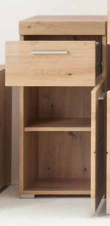 Badezimmer Unterschrank Amanda in Eiche / Asteiche Badschrank 37 x 79 cm