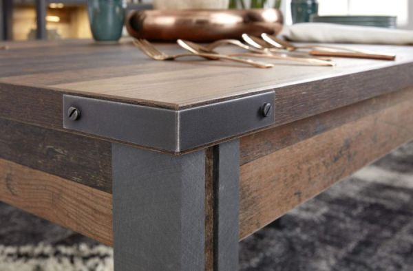 Bar Prime in Old Used Wood Design mit Matera grau 140 x 105 cm