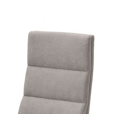 2 x Stuhl Giulia in Eisgrau Feingewebe und Edelstahl Freischwinger mit Griff hinten Flachrohr Esszimmerstuhl 2er Set