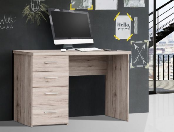 Schreibtisch "Net" in Sandeiche / Eiche Laptoptisch für Homeoffice und Büro 110 x 77 cm