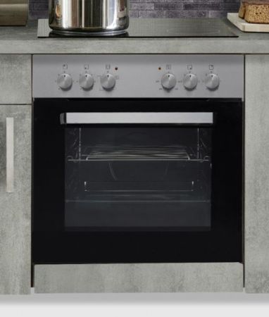 Kchenblock White Premium in Beton-Optik Einbaukche inkl. E-Gerte 270 cm