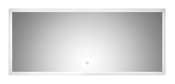 Badezimmer Spiegel "Homeline" in weiß inkl. LED Beleuchtung mit Touch Bedienung Badspiegel 140 x 60 cm
