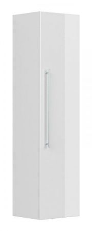 Badezimmer Hochschrank Teramo in weiß Hochglanz Badschrank hängend 35 x 150 cm