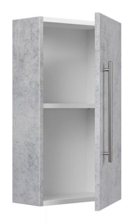 Badezimmer Hängeschrank "Teramo" in Stone Design grau Badschrank 35 x 62 cm