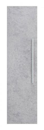 Badezimmer Hochschrank "Livono" in Stone Design grau Badschrank hängend 35 x 150 cm
