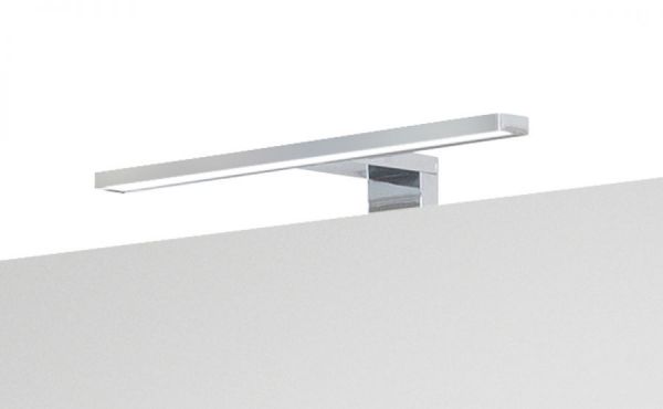 Badezimmer Badmöbel Set "Viva" in weiß Hochglanz 4-teilig inkl. Waschbecken und LED 60 x 190 cm