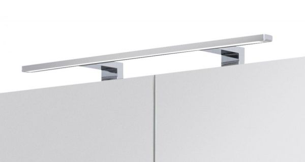 Badezimmer Badmöbel Set "Viva" in weiß Hochglanz 6-teilig inkl. Waschbecken und LED 150 x 190 cm