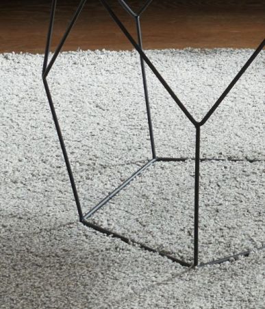 Couchtisch Haiti 2er Set in wei matt lackiert mit Metallgestell