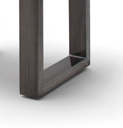 Couchtisch Cartagena in Akazie massiv grau lackiert Beistelltisch mit Metallgestell Antik gewischt 110 x 70 cm Kufentisch