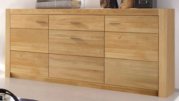 Sideboard Hartford in Asteiche massiv gelt Kommode 163 x 80 cm