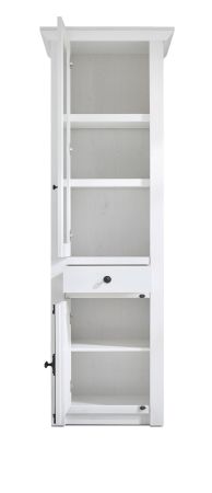 Wohnwand Hooge in Pinie wei� Landhaus Schrankwand 4-teilig 293 x 207 cm