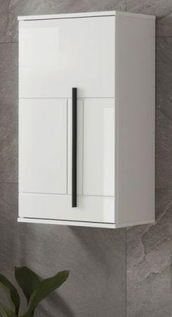 Badezimmer Hngeschrank Design-D in wei Hochglanz Badschrank hngend 45 x 85 cm