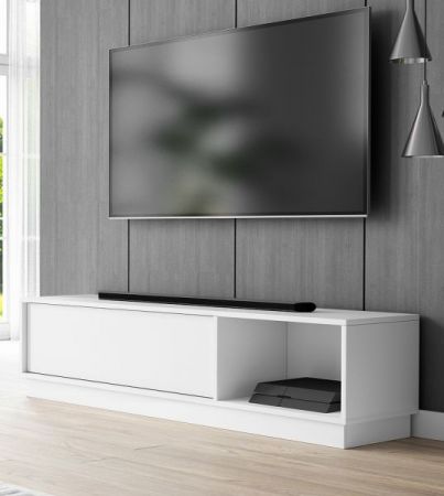 TV-Lowboard Stream in wei TV Unterteil 140 x 36 cm