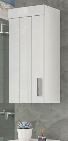 Badezimmer Hngeschrank Snow in wei Hochglanz Badschrank hngend 36 x 79 cm