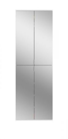 Garderobenschrank ProjektX in wei Schrank mit Spiegeltren und variabler Einteilung 61 x 193 cm