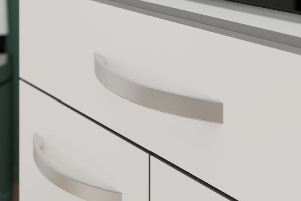 Parisot Kchenschrank Spring in wei und grau Kche Buffet 120 x 181 cm