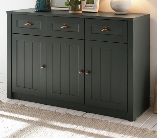 Sideboard Forres in grn Landhaus Kommode 130 x 86 cm