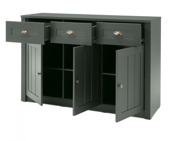 Sideboard Forres in grn Landhaus Kommode 130 x 86 cm