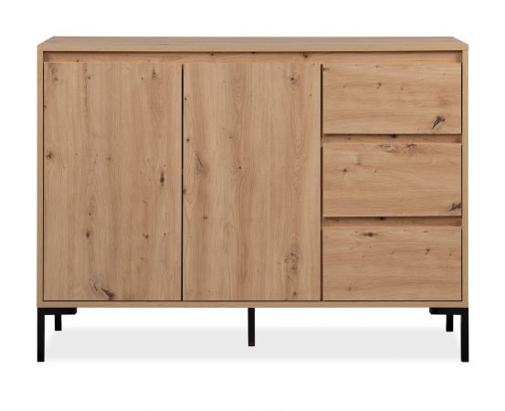 Kommode Korsika in Artisan Eiche Sideboard 120 x 87 cm