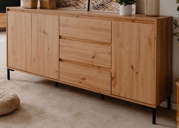 Sideboard Korsika in Artisan Eiche Kommode 170 x 87 cm