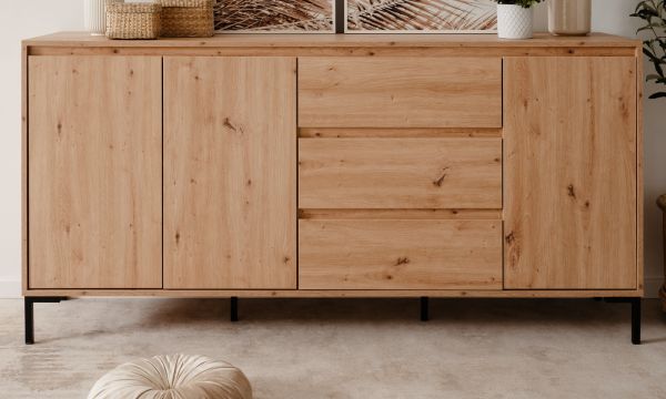 Sideboard Korsika in Artisan Eiche Kommode 170 x 87 cm