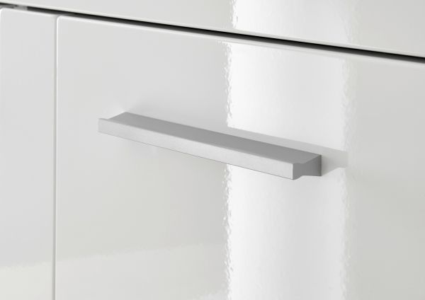 Vitrine Crucero in wei Hochglanz Wohn- und Esszimmer Vitrinenschrank 58 x 123 cm