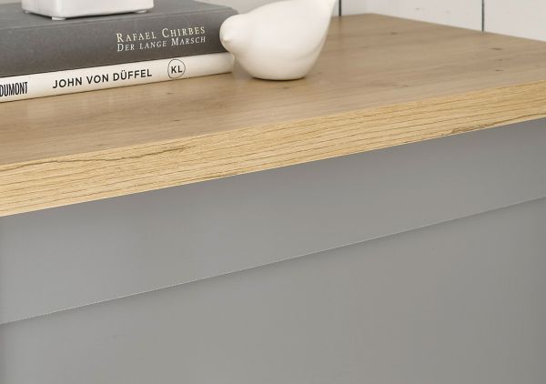 Sideboard Rideau in grau und Artisan Eiche Landhaus Kommode 166 x 100 cm