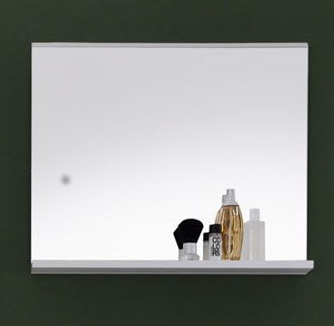 Badezimmer Badmöbel Set "Mezzo" in weiß Hochglanz und Eiche dunkel Badkombination 2-teilig 60 x 190 cm