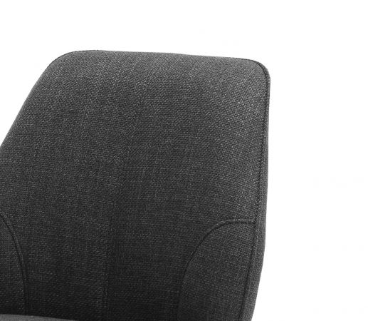 2 x Stuhl Pemba in anthrazit 180 drehbar Esszimmerstuhl 2er Set mit Komfortsitzhhe