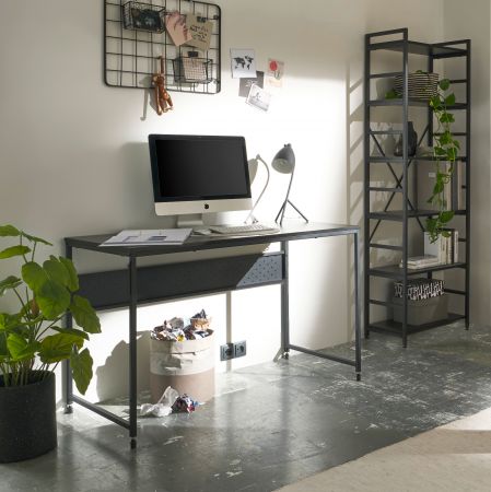 Schreibtisch Corinth in schwarz Computertisch fr Homeoffice und Bro 120 x 60 cm