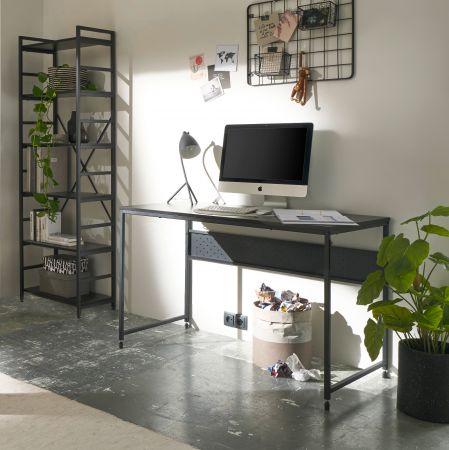 Schreibtisch Corinth in schwarz Computertisch fr Homeoffice und Bro 120 x 60 cm