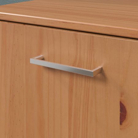 Schreibtisch Volterra in Kiefer Massivholz honigfarben lackiert Kommode ausziehbar zum Laptoptisch fr Homeoffice 57 - 163 cm