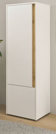 Aktenschrank Center in wei und Wotan Eiche Stauraumschrank fr Homeoffice und Bro 50 x 158 cm