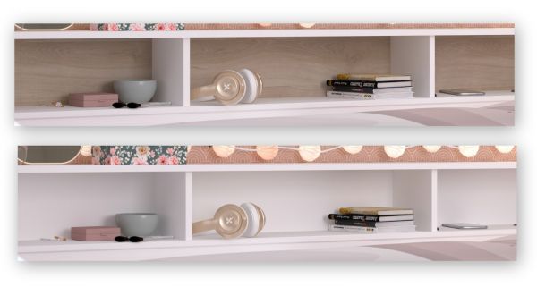 Parisot Kinder- und Jugendzimmer Sleep43 in wei Komplett-Set 2-teilig mit Stauraumbett und Kleiderschrank