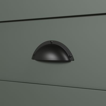 Garderobenschrank Stanton in grn und Evoke Eiche Landhaus Garderobe mit Spiegel 77 x 198 cm