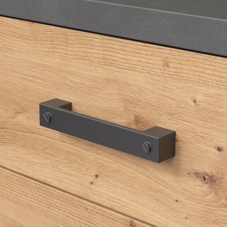 Sideboard Follow in Artisan Eiche und Matera grau Wohn- und Esszimmer Kommode 180 x 83 cm