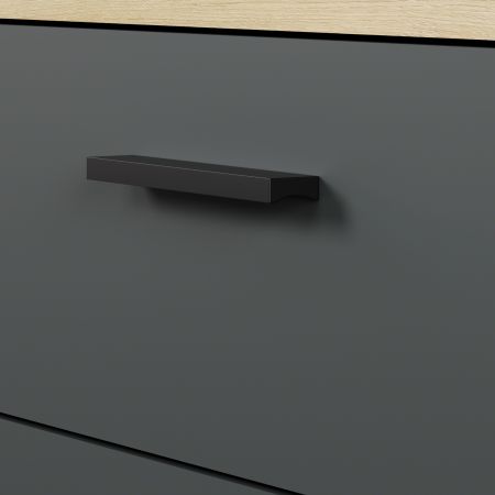 Sideboard Tyler in grau und Evoke Eiche Wohn- und Esszimmer Kommode 160 cm