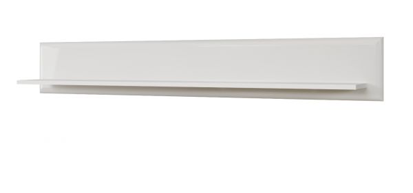 Wandboard Marlon in wei Hochglanz Wandregal 150 cm
