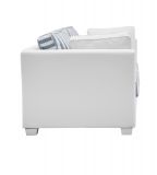 Sofa Hooge in creme und blau Landhaus Couch 2-Sitzer 160 cm inkl. 4 Kissen