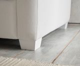 Sessel Hooge in creme und blau Landhaus Wohnzimmer Loungesessel 95 cm