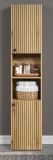 Badezimmer Hochschrank Bliss in Evoke Eiche Badschrank 40 x 186 cm
