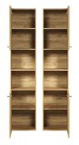 Badezimmer Hochschrank Bliss in Evoke Eiche Badschrank 40 x 186 cm