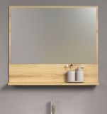 Badezimmer Spiegel Bliss in Evoke Eiche Badspiegel mit Ablage 80 cm