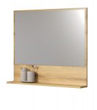 Badezimmer Spiegel Bliss in Evoke Eiche Badspiegel mit Ablage 80 cm