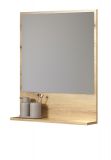 Badezimmer Spiegel Bliss in Evoke Eiche Badspiegel mit Ablage 60 cm